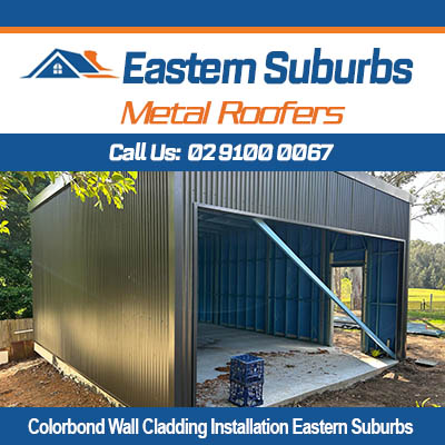 Modern Colorbond wall cladding completed in Eastern Suburbs area