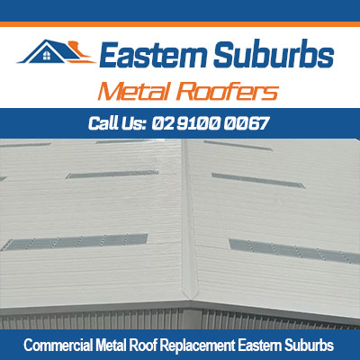 Commercial metal roof replacement completed in Eastern Suburbs