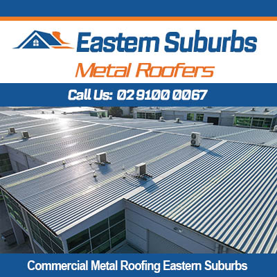 Commercial metal roofing installation in Eastern Suburbs industrial facility