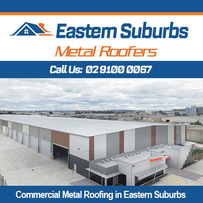 Commercial metal roofing completed on Eastern Suburbs industrial complex