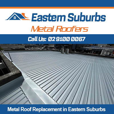 Commercial metal roof replacement completed in Eastern Suburbs area