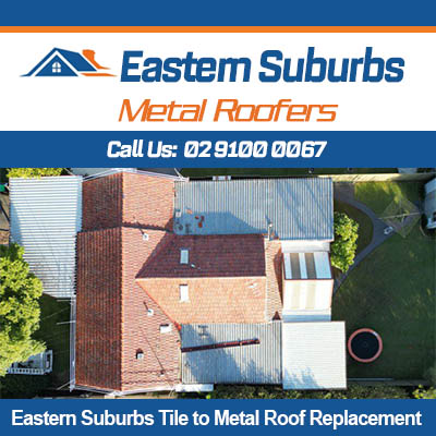 Tile to metal roof replacement in progress on Eastern Suburbs home